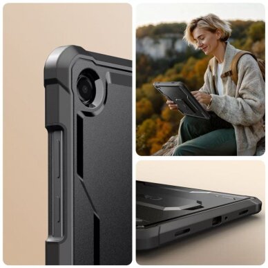 Samsung Galaxy Tab A9+ / A11+ Tech-Protect Kevlar Pro dėklas – juodas 4