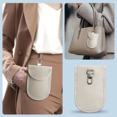 Tech-Protect KLR100 RFID Blocking Car Key Dėklas - Beige 7 Tech-Protect KLR100 RFID Blocking Car Key Dėklas - Beige 7