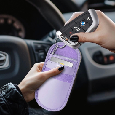 Tech-Protect KLR100 RFID Blocking Car Key Dėklas - Violetinis 4 Tech-Protect KLR100 RFID Blocking Car Key Dėklas - Violetinis 4