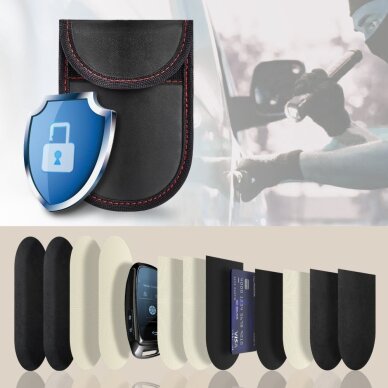 RFID dėklas Tech-Protect KLR100 – juodas ir raudonas 1