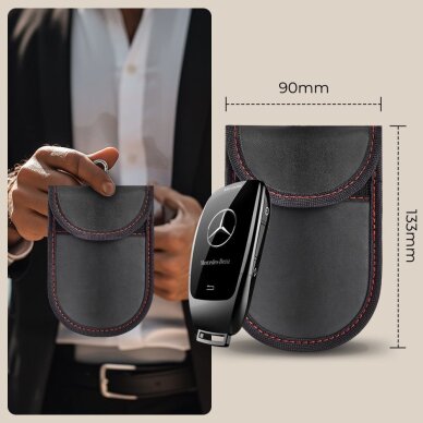 RFID dėklas Tech-Protect KLR100 – juodas ir raudonas 5