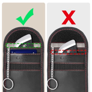RFID dėklas Tech-Protect KLR100 – juodas ir raudonas 6