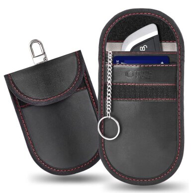 RFID dėklas Tech-Protect KLR100 – juodas ir raudonas