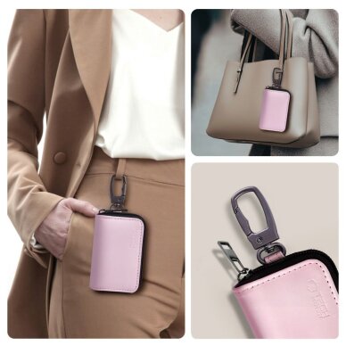 Tech-Protect KLR300 RFID Blokuojantis automobilio raktų dėklas – rožinis 3 Tech-Protect KLR300 RFID Blokuojantis automobilio raktų dėklas – rožinis 3