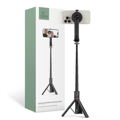 Tech-Protect L04S Bluetooth Asmenukių lazda tripod up to 95cm 360 head - Juodas Tech-Protect L04S Bluetooth Asmenukių lazda tripod up to 95cm 360 head - Juodas
