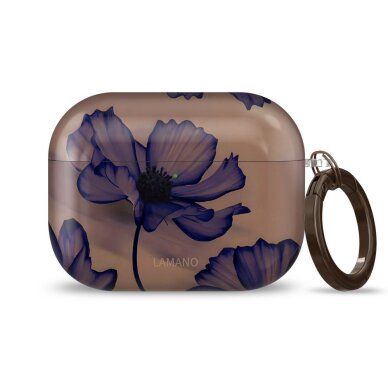 AirPods Pro 3 Tech-Protect Lamano dėklas – rudas / violetinis 2 AirPods Pro 3 Tech-Protect Lamano dėklas – rudas / violetinis 2