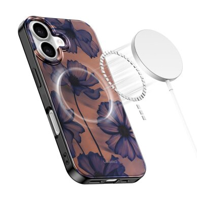 iPhone 16 Tech-Protect Lamano MagSafe dėklas – rudas / violetinis 4 iPhone 16 Tech-Protect Lamano MagSafe dėklas – rudas / violetinis 4
