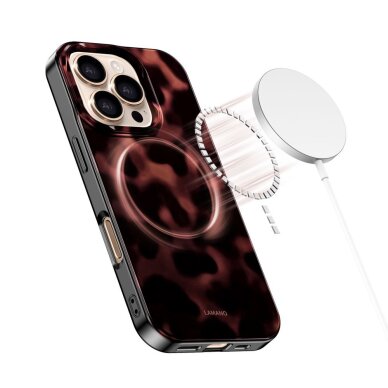 iPhone 16 Pro Tech-Protect Lamano MagSafe dėklas – juodas ir raudonas 2