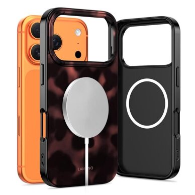 iPhone 17 Pro Max Tech-Protect Lamano MagSafe dėklas – juodas ir raudonas 1