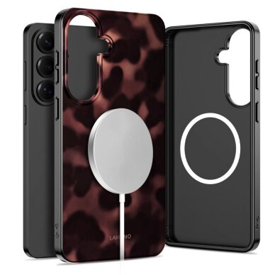 Samsung Galaxy S26 Tech-Protect Lamano MagSafe dėklas – rudas ir juodas 1 Samsung Galaxy S26 Tech-Protect Lamano MagSafe dėklas – rudas ir juodas 1