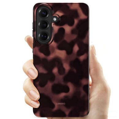 Samsung Galaxy S26 Tech-Protect Lamano MagSafe dėklas – rudas ir juodas 3