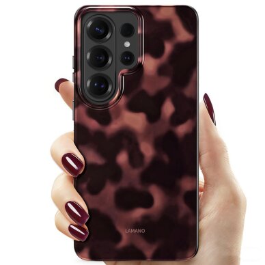 Samsung Galaxy S26 Ultra Tech-Protect Lamano MagSafe dėklas – rudas ir juodas 2