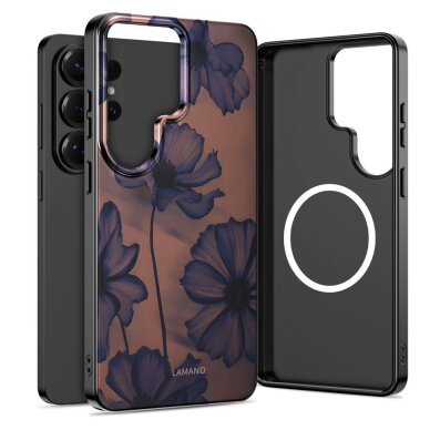 Samsung Galaxy S26 Ultra Tech-Protect Lamano MagSafe dėklas – rudas ir violetinis Samsung Galaxy S26 Ultra Tech-Protect Lamano MagSafe dėklas – rudas ir violetinis