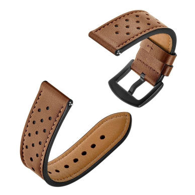 Tech-Protect Leather Apyrankė Samsung Galaxy Watch 4/5/5 Pro/6/7/FE - Brown 2 Tech-Protect Leather Apyrankė Samsung Galaxy Watch 4/5/5 Pro/6/7/FE - Brown 2
