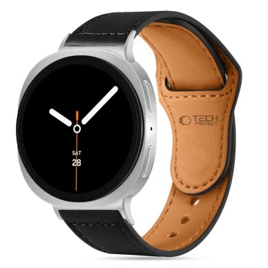 Samsung Galaxy Watch 40/44/46 mm Tech-Protect Leatherfit odinis dirželis – juodas 2 Samsung Galaxy Watch 40/44/46 mm Tech-Protect Leatherfit odinis dirželis – juodas 2