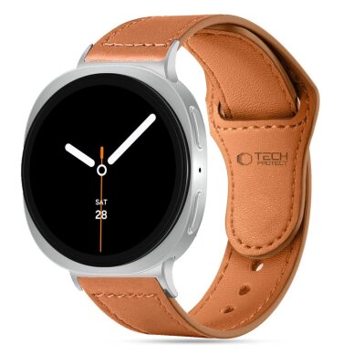 Samsung Galaxy Watch 40/44/46 mm Tech-Protect Leatherfit odinis dirželis – rudas 2 Samsung Galaxy Watch 40/44/46 mm Tech-Protect Leatherfit odinis dirželis – rudas 2