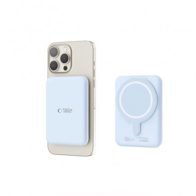 Tech-Protect LifeMag PB10 PowerbankMagSafe 5000mAh 15W USB-C port - blue + USB-C Kabelis 3 Tech-Protect LifeMag PB10 PowerbankMagSafe 5000mAh 15W USB-C port - blue + USB-C Kabelis 3