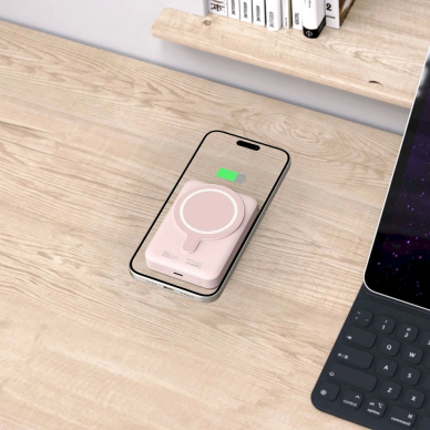 Tech-Protect LifeMag PB11 PowerbankMagSafe 10000mAh 15W USB-C port - Rožinis + USB-C Kabelis 6 Tech-Protect LifeMag PB11 PowerbankMagSafe 10000mAh 15W USB-C port - Rožinis + USB-C Kabelis 6