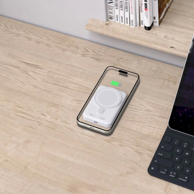 Tech-Protect LifeMag PB11 PowerbankMagSafe 10000mAh 15W USB-C port - baltas + USB-C Kabelis 5 Tech-Protect LifeMag PB11 PowerbankMagSafe 10000mAh 15W USB-C port - baltas + USB-C Kabelis 5