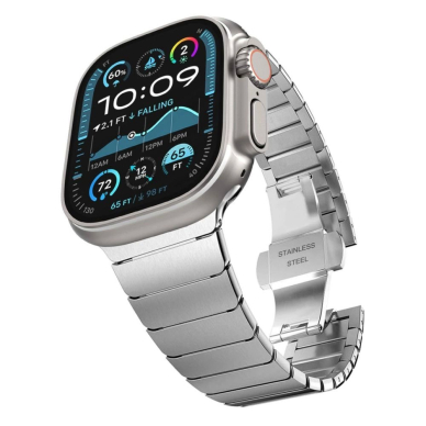 Apple Watch 44 / 45 / 46 / 49 mm Tech-Protect LinkBand apyrankė – sidabrinė 1