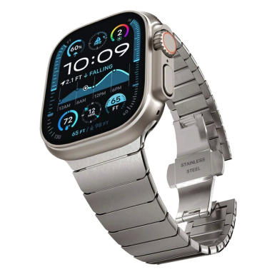 Apple Watch 44 / 45 / 46 / 49 mm Tech-Protect LinkBand apyrankė – titano spalvos 1