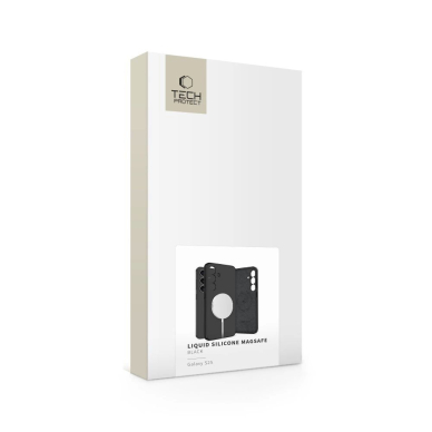 Tech-Protect Liquid Silikoninis MagSafe Dėklas skirtas Samsung Galaxy S25 - Juodas 3
