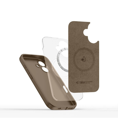 Tech-Protect Liquid Silicone MagSafe iPhone 16 Dėklas - Rudas 2 Tech-Protect Liquid Silicone MagSafe iPhone 16 Dėklas - Rudas 2