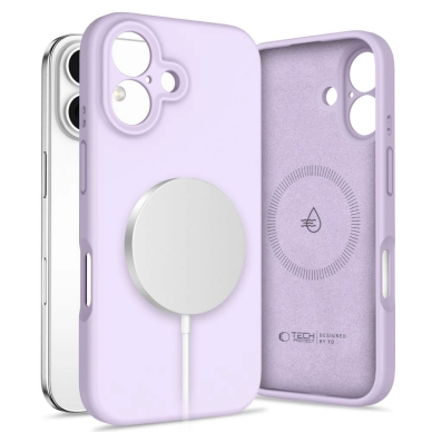 Tech-Protect Liquid Silicone MagSafe iPhone 16 Dėklas - Violetinis Tech-Protect Liquid Silicone MagSafe iPhone 16 Dėklas - Violetinis