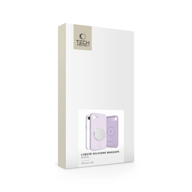 Tech-Protect Liquid Silikoninis MagSafe iPhone 16e Dėklas - Violetinis 3