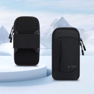 Tech-Protect M6 Universal Armband - Juodas 10 Tech-Protect M6 Universal Armband - Juodas 10