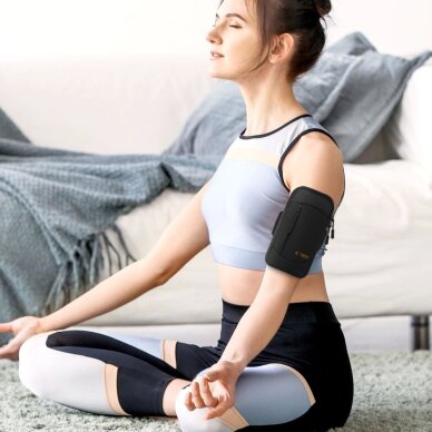 Sportinė rankovė Tech-Protect M6 Universal – juoda ir oranžinė 6