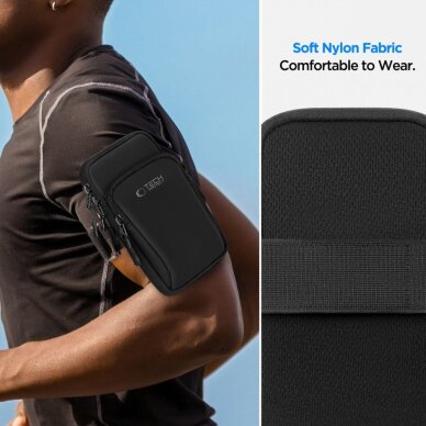 Universalus sportinis dėklas Tech-Protect M7 Armband – juodas 10