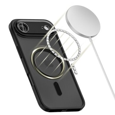 iPhone 17 Air dėklas Tech-Protect MagCam su MagSafe – matinės juodos spalvos 2