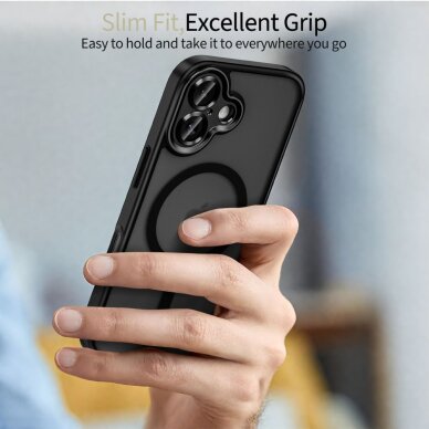 iPhone 17 dėklas Tech-Protect MagCam su MagSafe – matinės juodos spalvos 4 iPhone 17 dėklas Tech-Protect MagCam su MagSafe – matinės juodos spalvos 4