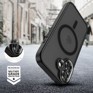 iPhone 17 dėklas Tech-Protect MagCam su MagSafe – matinės juodos spalvos 5 iPhone 17 dėklas Tech-Protect MagCam su MagSafe – matinės juodos spalvos 5