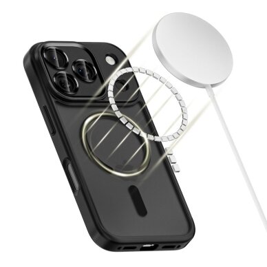 iPhone 17 Pro dėklas Tech-Protect MagCam su MagSafe – matinės juodos spalvos 2