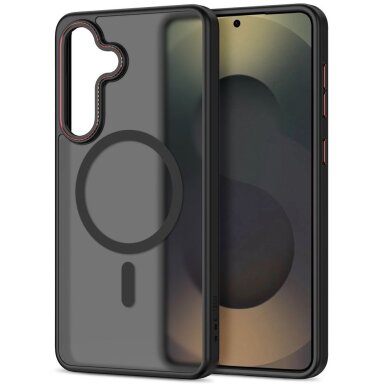 Samsung Galaxy S26 Tech-Protect MagCam MagSafe dėklas – juodas ir raudonas 1 Samsung Galaxy S26 Tech-Protect MagCam MagSafe dėklas – juodas ir raudonas 1