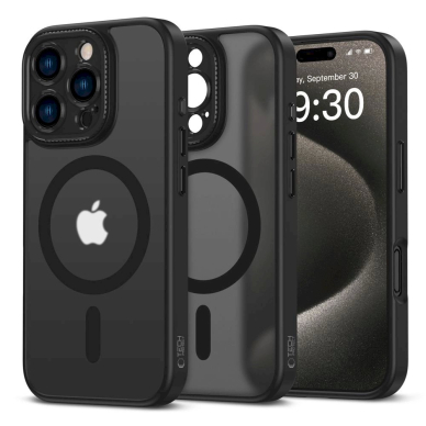 Tech-Protect MagCam MagSafe iPhone 16 Pro Dėklas - permatomas Tech-Protect MagCam MagSafe iPhone 16 Pro Dėklas - permatomas