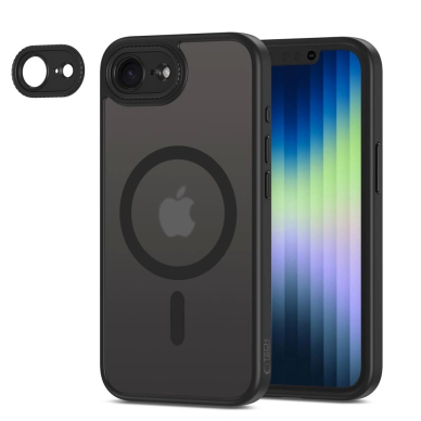 iPhone 16e – Tech-Protect MagCam MagSafe dėklas - Matinis juodas 1