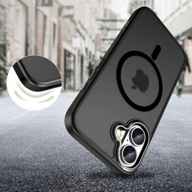 Akcija! Tech-Protect MagEdge MagSafe iPhone 16 Dėklas - permatomas  1