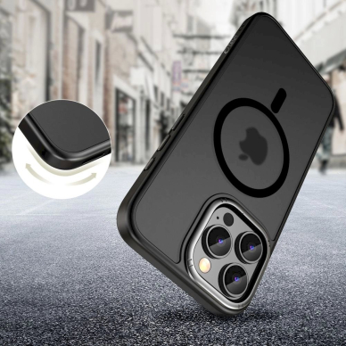 Tech-Protect MagEdge MagSafe iPhone 16 Pro Max Dėklas - permatomas 1 Tech-Protect MagEdge MagSafe iPhone 16 Pro Max Dėklas - permatomas 1