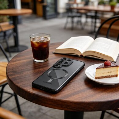 Samsung Galaxy S26 Ultra Tech-Protect MagFlex dėklas – juodas skaidrus 2