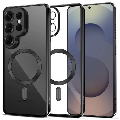 Samsung Galaxy S26 Ultra Tech-Protect MagFlex dėklas – juodas skaidrus