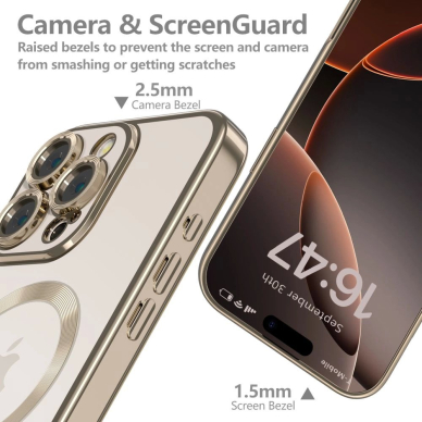 Tech-Protect MagFlex MagSafe Dėklas iPhone 16 Pro Max - Gold 2 Tech-Protect MagFlex MagSafe Dėklas iPhone 16 Pro Max - Gold 2