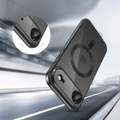 iPhone 17 Air dėklas Tech-Protect MagFlex su MagSafe – juodas, skaidrus 3 iPhone 17 Air dėklas Tech-Protect MagFlex su MagSafe – juodas, skaidrus 3