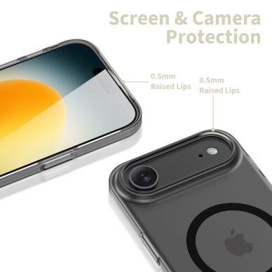 iPhone 17 Air dėklas Tech-Protect MagFlex su MagSafe – matinės juodos spalvos 3