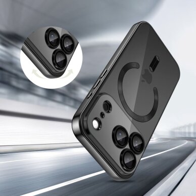 iPhone 17 dėklas Tech-Protect MagFlex su MagSafe – skaidrus juodas 3 iPhone 17 dėklas Tech-Protect MagFlex su MagSafe – skaidrus juodas 3