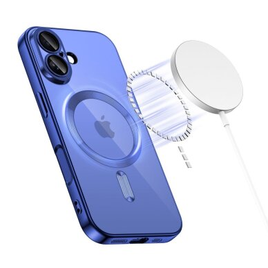 iPhone 17 Tech-Protect MagFlex MagSafe dėklas – skaidrus tamsiai mėlynas 1