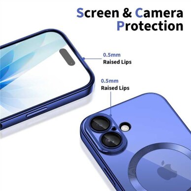 iPhone 17 Tech-Protect MagFlex MagSafe dėklas – skaidrus tamsiai mėlynas 2 iPhone 17 Tech-Protect MagFlex MagSafe dėklas – skaidrus tamsiai mėlynas 2