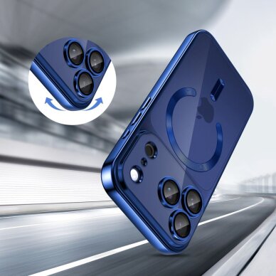 iPhone 17 Pro Tech-Protect MagFlex MagSafe dėklas – skaidrus tamsiai mėlynas 3 iPhone 17 Pro Tech-Protect MagFlex MagSafe dėklas – skaidrus tamsiai mėlynas 3